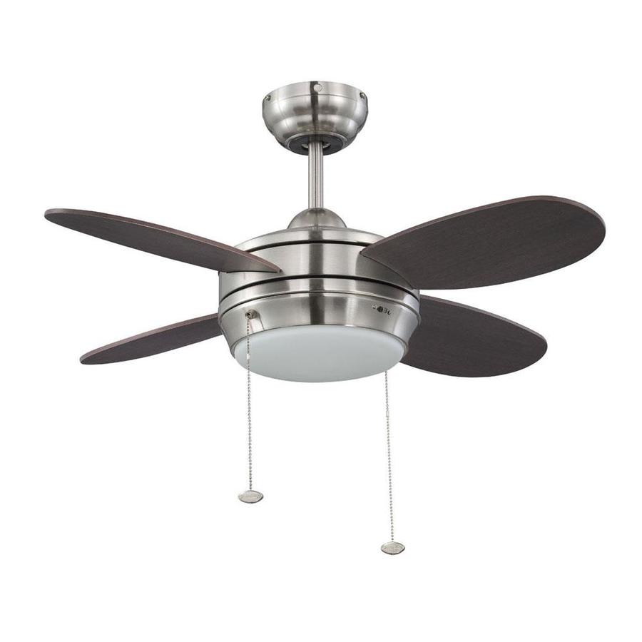 Litex Maksim 36-in Brushed Nickel Indoor Ceiling Fan with ...