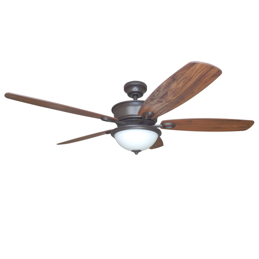 Bayou Creek 56 In Bronze Indoor Ceiling Fan With Light Kit And Remote 5 Blade