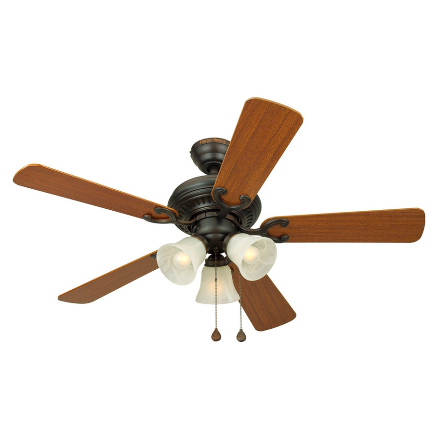 Bellevue 44 In Aged Bronze Multi Position Indoor Ceiling Fan With Light Kit