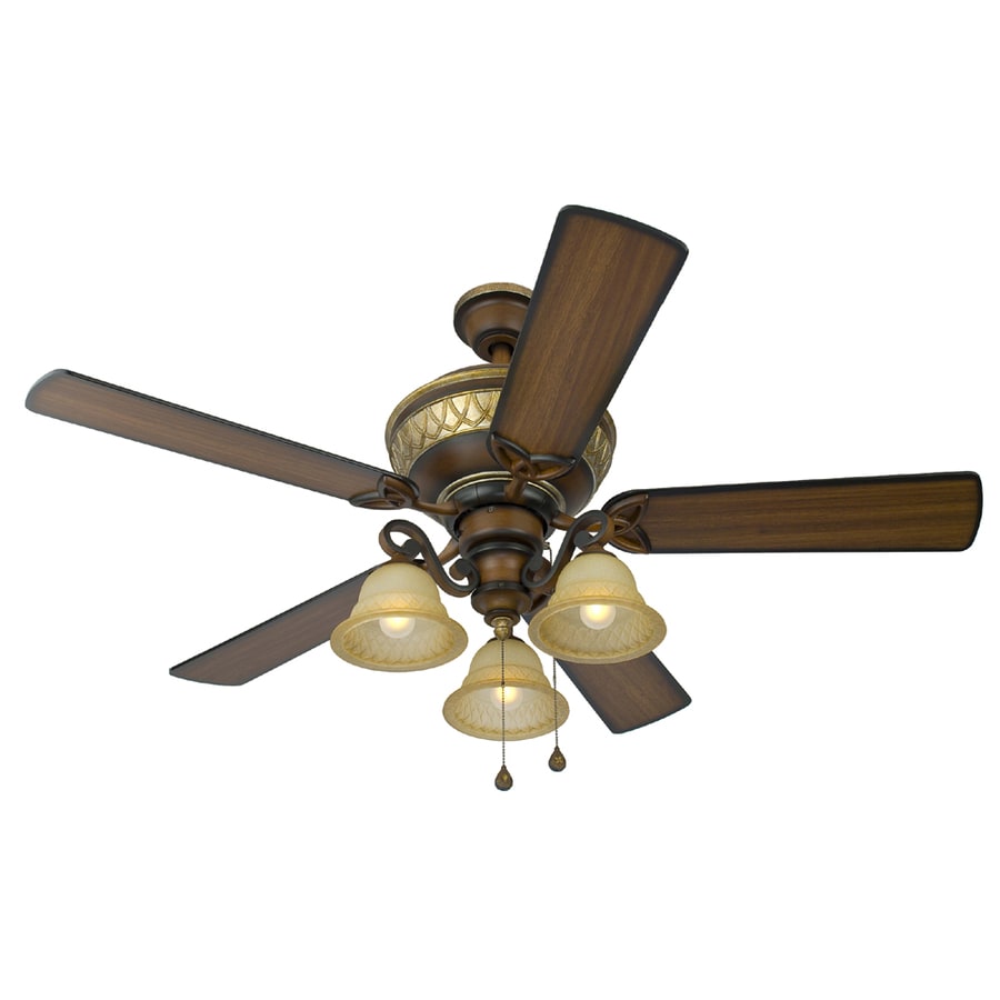Harbor Breeze E HS52BCW5C1L 52" Walnut Rutherford Ceiling Fan
