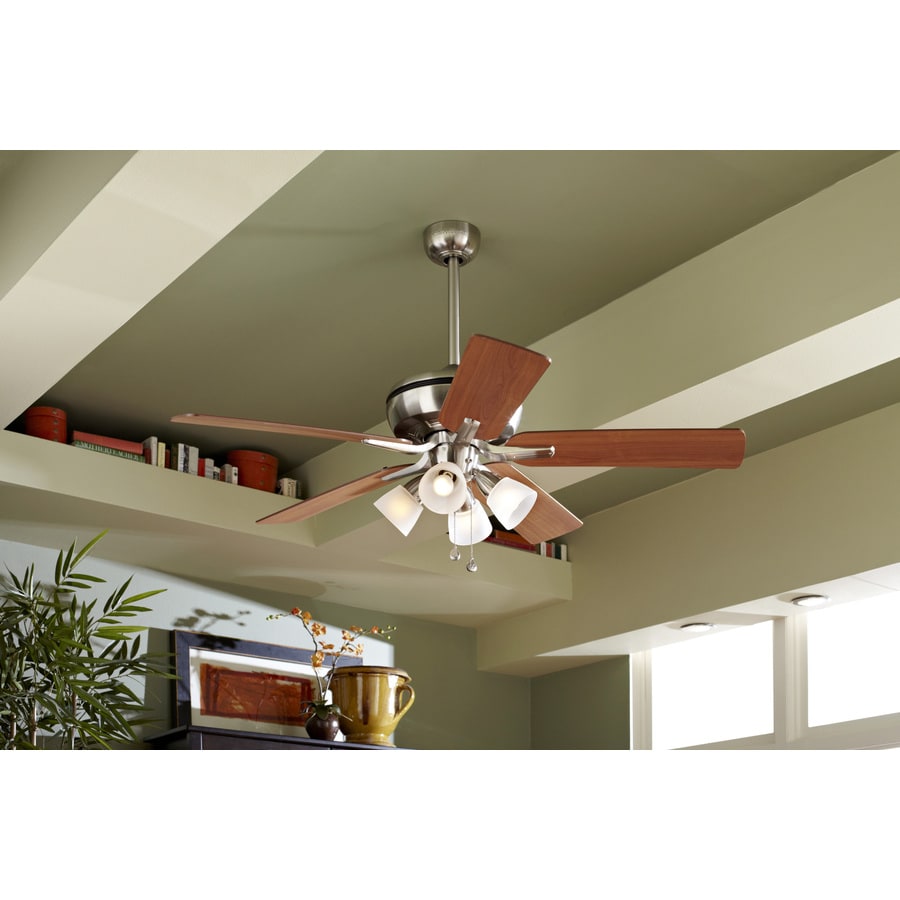 Harbor Breeze Tiempo 52-in Candelabra Base (e-12) Ceiling Fan with