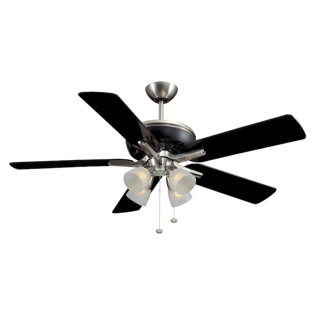 Harbor Breeze Tiempo 52 In Ceiling Fan With Light Kit 5 Blade The Fans Department At Com - What Is The Black Box Inside My Ceiling Fan Light