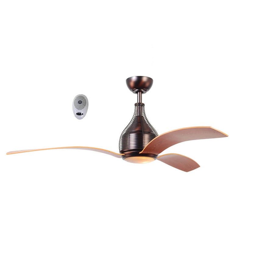 Monte Bello 56 In Bronze Indoor Commercial Ceiling Fan With Light Kit And Remote 3 Blade