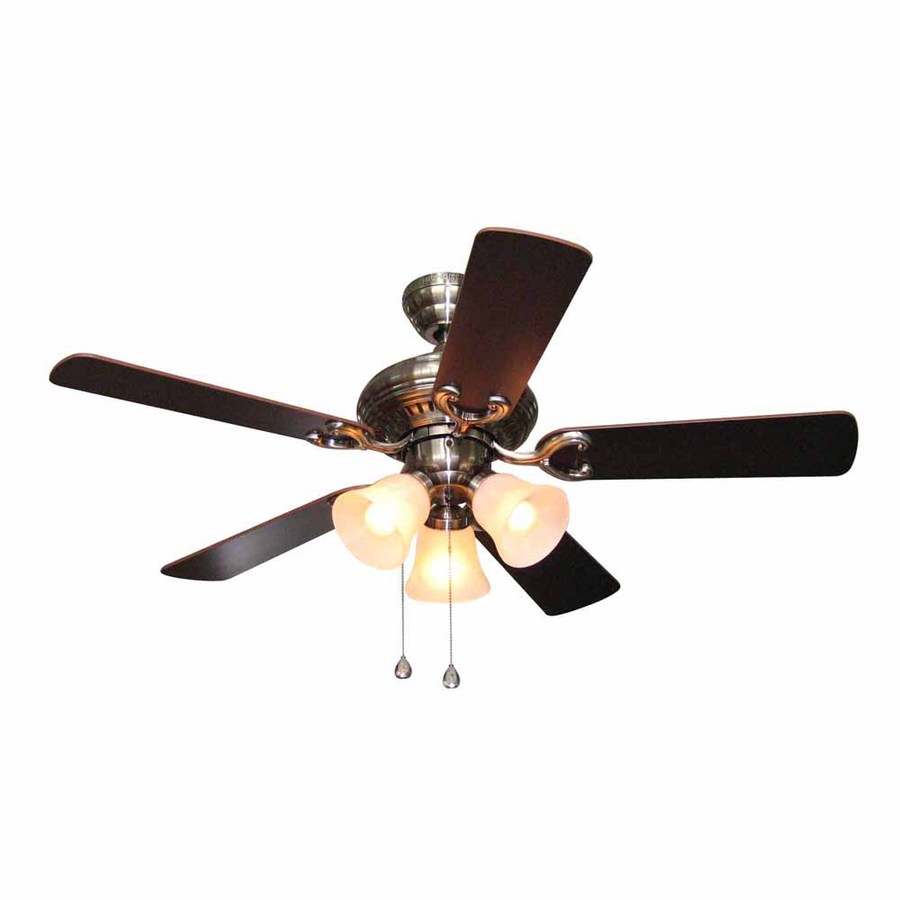 Harbor Breeze E BE44PPW5C 44-in Ceiling Fan with Light Kit (5-Blade)