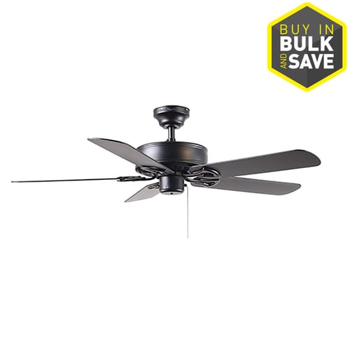 Harbor Breeze Classic 52 In Matte Black Indoor Ceiling Fan 5