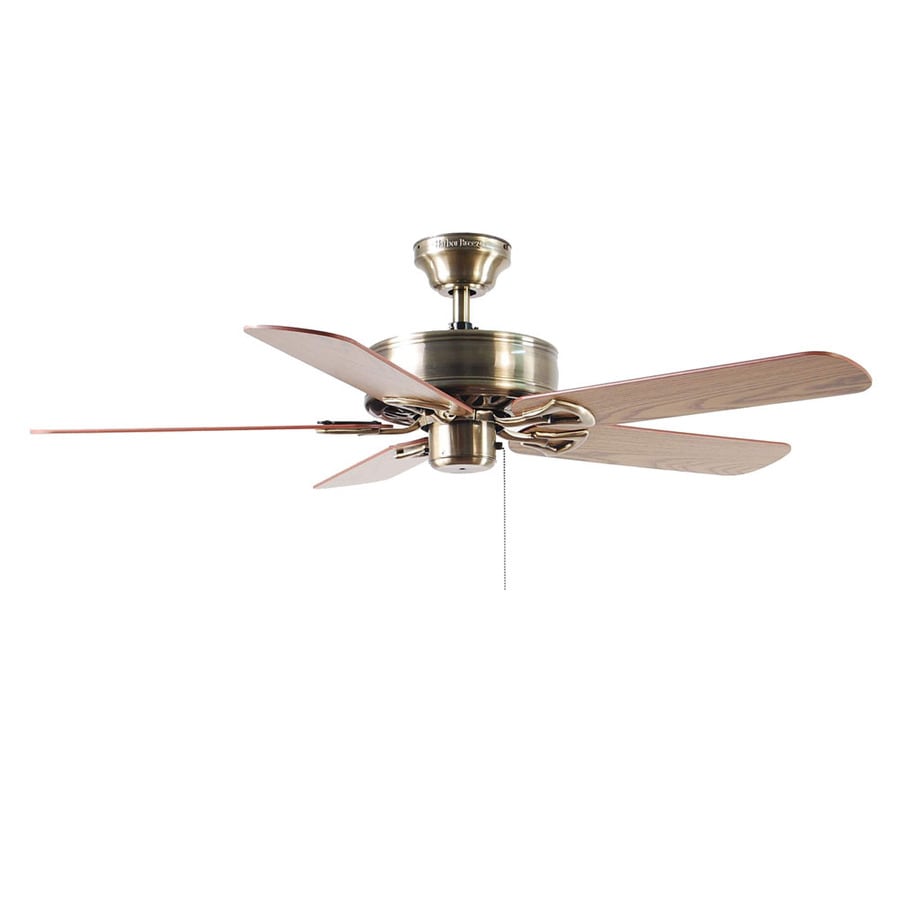 Classic 52 In Antique Brass Multi Position Indoor Ceiling Fan