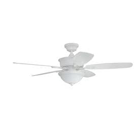 Litex White Ceiling Fans At Lowes Litex Bayou Creek 48 In White Led Indoor Ceiling Fan With Light Kit And Remote