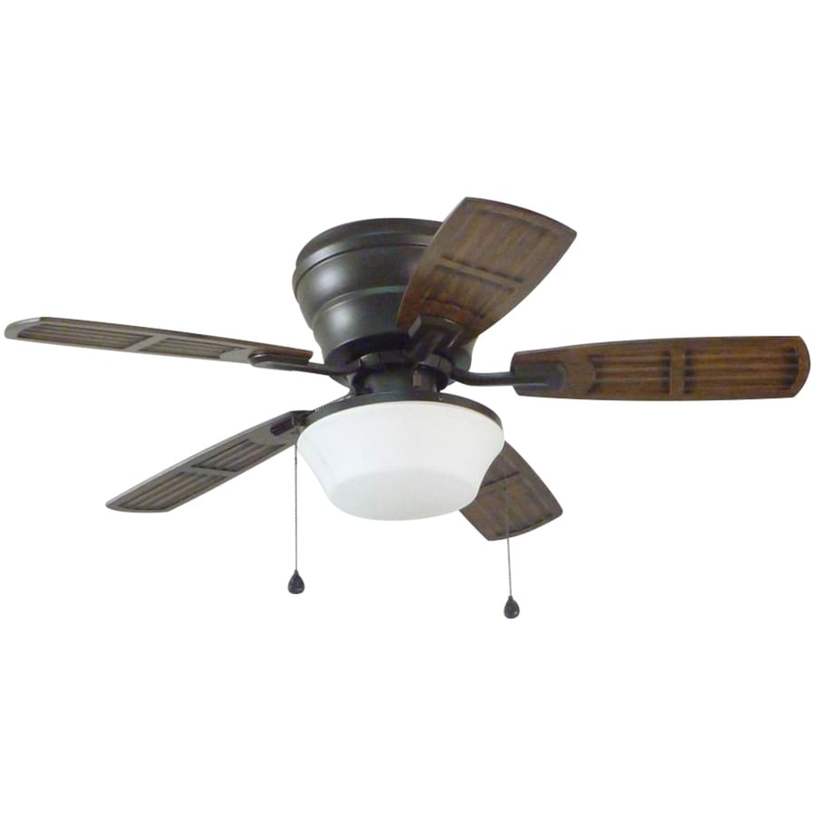 Litex Mooreland 44-in Bronze Indoor/Outdoor Flush Mount ...