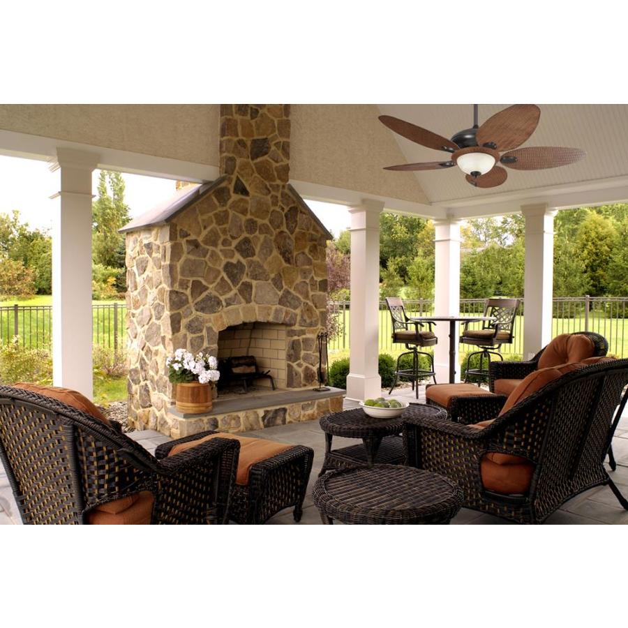 Harbor Breeze Tilghman 52-in Bronze Indoor/Outdoor Ceiling Fan (5-Blade ...