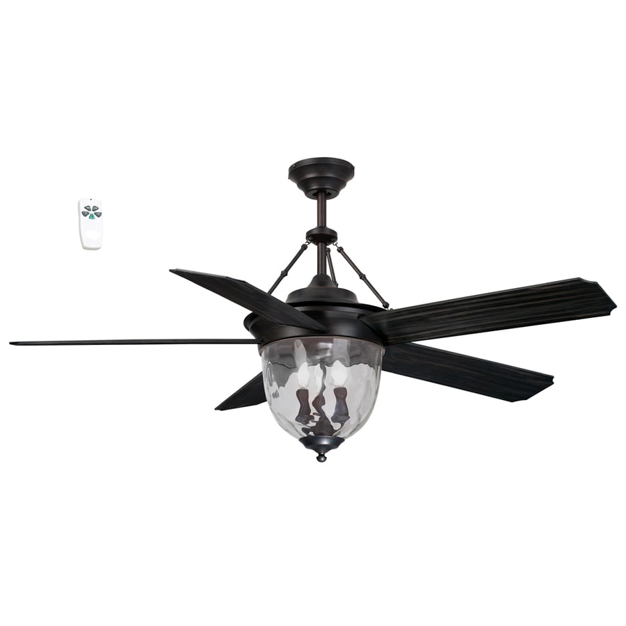 Litex 52 In Antique Bronze Indoor Outdoor Ceiling Fan With Light