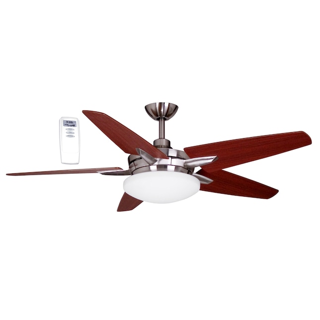Litex E-AVA52BNK5CR 52-in Ceiling Fan with Light Kit and Remote (5-Blade)