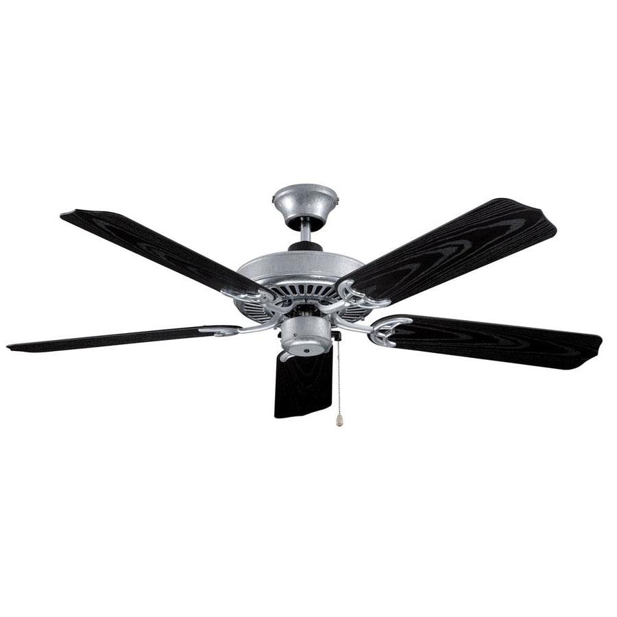 All Weather 52 In Galvanized Downrod Or Close Mount Indoor Outdoor Residential Ceiling Fan