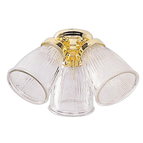 Harbor Breeze 3-Light Polished Brass Ceiling Fan Light Kit with Bell ...