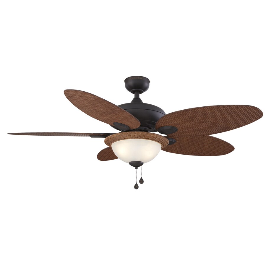 Harbor Breeze 2-Light Antique Bronze Ceiling Fan Light Kit with Bowl ...
