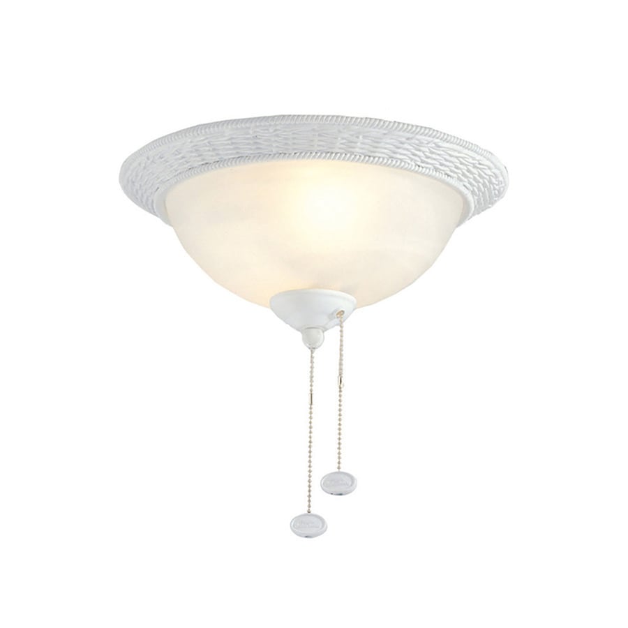 Shop Ceiling Fan Light Kits at Lowes.com - Harbor Breeze 2-Light Incandescent Ceiling Fan Light Kit with Alabaster  Glass or Shade