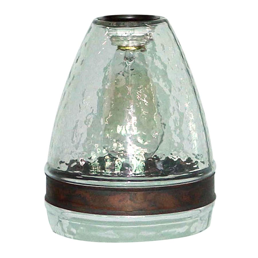 Glass Pendant Ceiling Light Shades portfolio 7 5 in h 6 in w clear textured glass bell pendant light shade