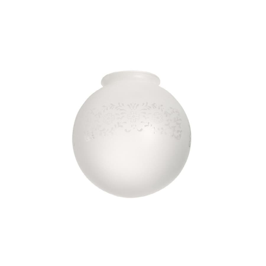 Litex 6-in H 5.5-in W Etched Frost Etched Glass Globe Ceiling Fan Light Shade at Lowes.com