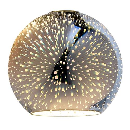 Portfolio 6 3 In H 7 W Silver Explosion Art Glass Globe Pendant Light Shade The Shades Department At Com - Portfolio Mini Pendant Glass Shades
