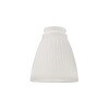 Portfolio 4.76-in H 4.37-in W Frosted Ribbed Glass Bell Vanity Light ...