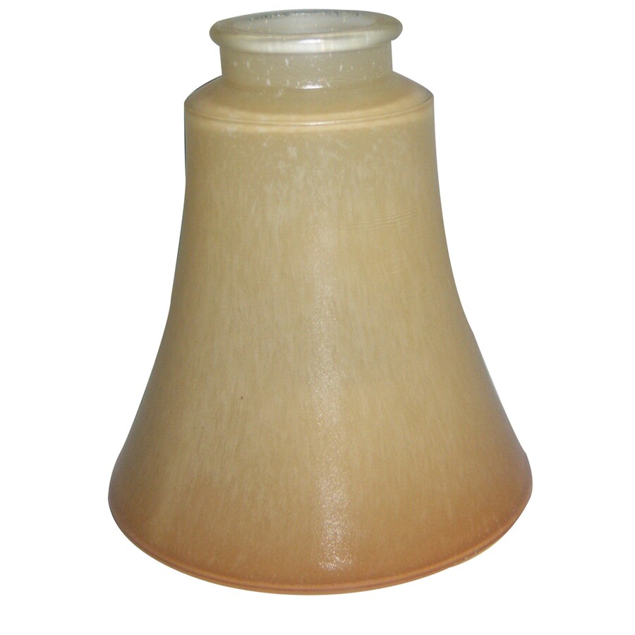 Portfolio 5.5-in x 5.1-in Amber Shower Vanity Light Shade fitter in the ...