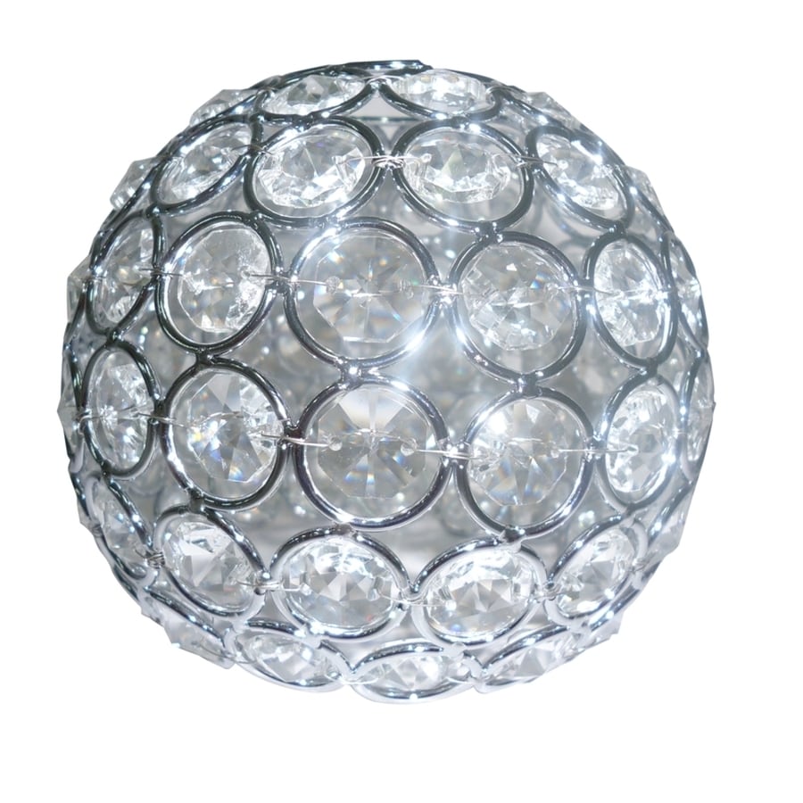 Style Selections Ladura 4in H 4.75in W Chrome Crystal Globe Vanity