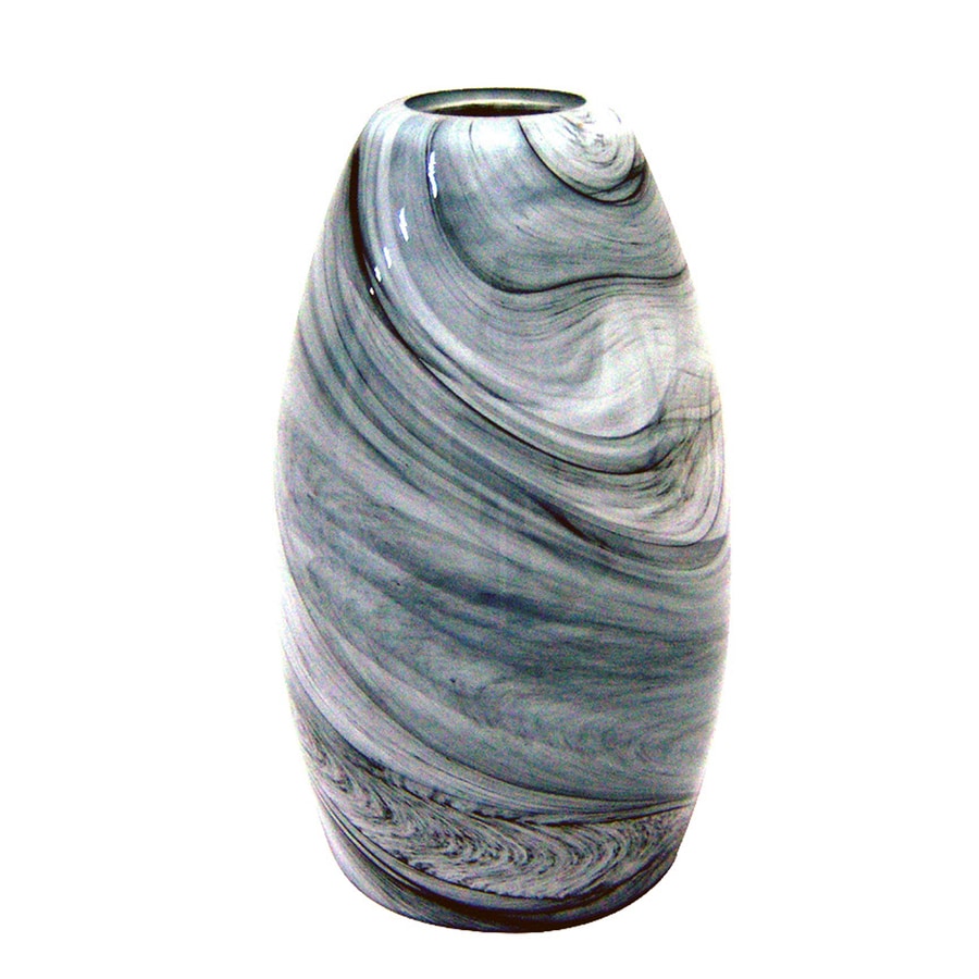 Portfolio 7.88-in H 4.75-in W Granite Storm Art Glass ...