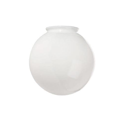 Litex 8-in H 8-in W White Globe Ceiling Fan Light Shade in the Light