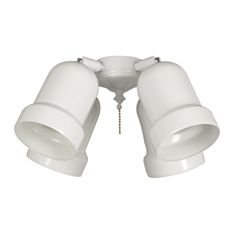 Litex 4Light White Ceiling Fan Light Kit in the Ceiling Fan Light Kits