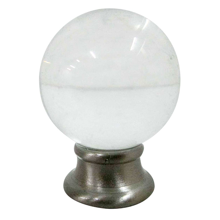 allen + roth 1.81-in L x 1.38-in Dia Transitional Steel Lamp Finial