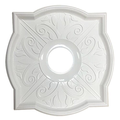 17 88 In X 17 88 In White Composite Ceiling Medallion