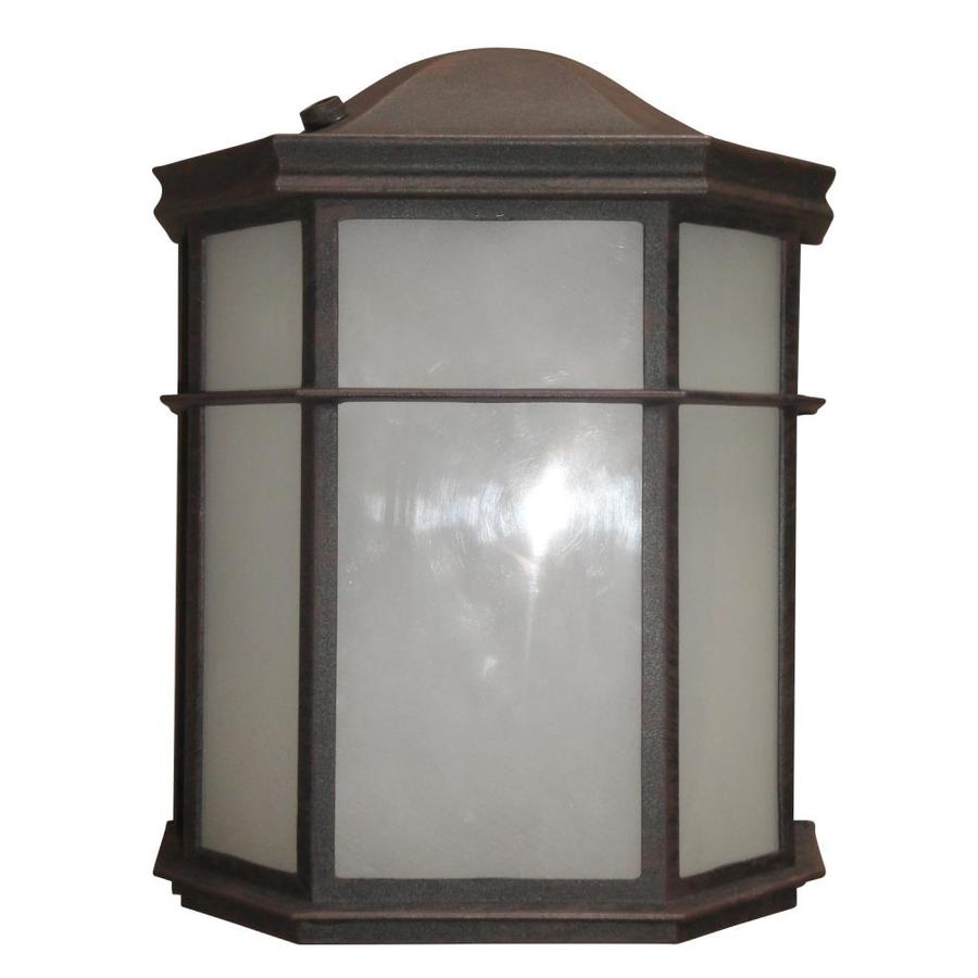 Shop Litex 9.5-in H Bronze LED Outdoor Wall Light at Lowes.com