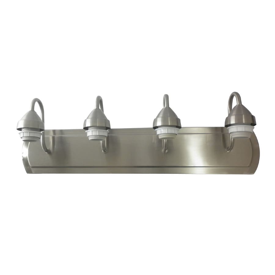 Shop Portfolio 4-Light 6-in Brushed Nickel Vanity Light Bar at ... - Portfolio 4-Light 6-in Brushed Nickel Vanity Light Bar