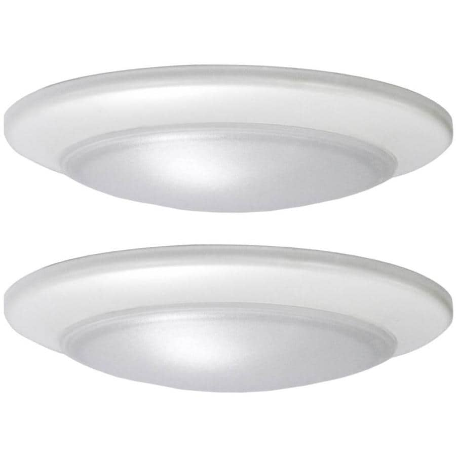 Project Source 2 Pack 74 In White Modern Contemporary LED Flush