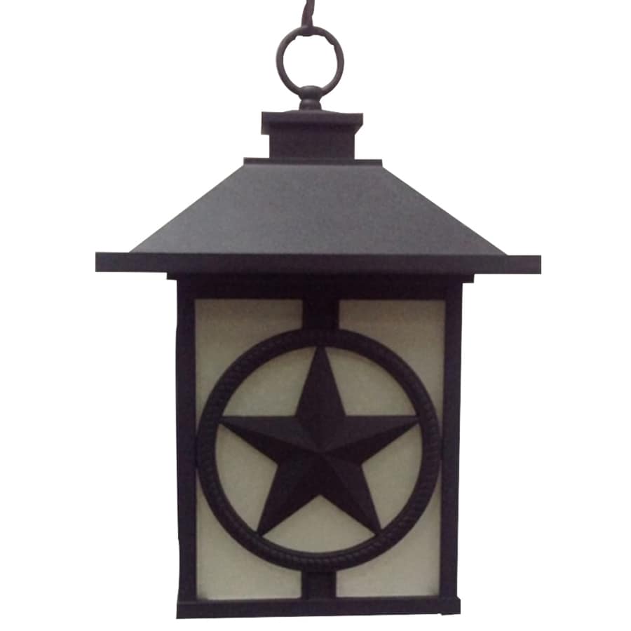 Portfolio Thoroughbred Matte Black Rustic Textured Glass Square Portfolio Thoroughbred Matte Black Rustic Textured Glass Square Incandescent Outdoor Pendant