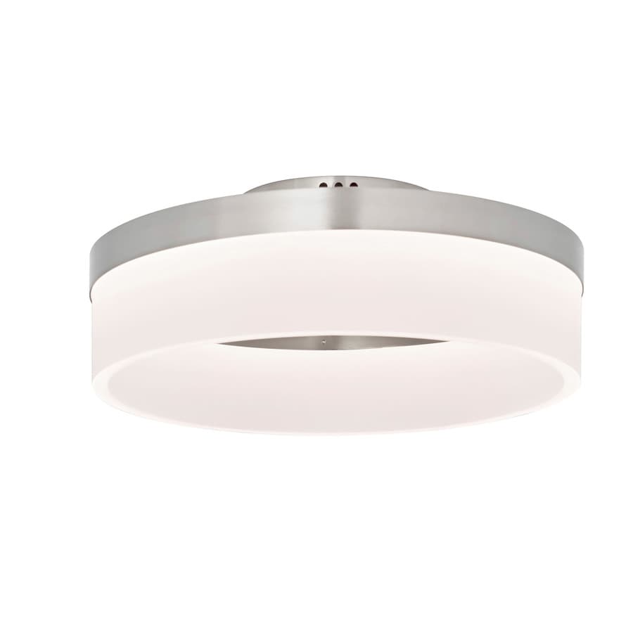 Lynnpark 11 95 In Brushed Nickel Modern Contemporary Led Flush Mount Light