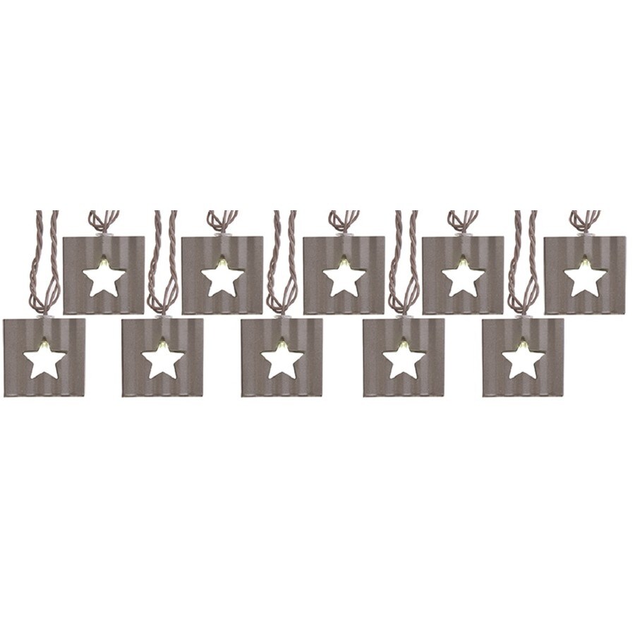 Tagr Allen Roth 106 Ft 10 Light Metal Shade Plug In Bulbs Tagr Allen Roth 106 Ft 10 Light