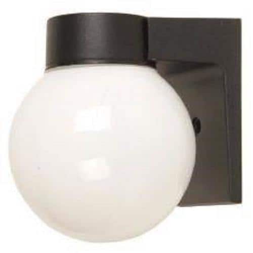 Portfolio 7.09in H Black LED Outdoor Wall Light in the Outdoor Wall