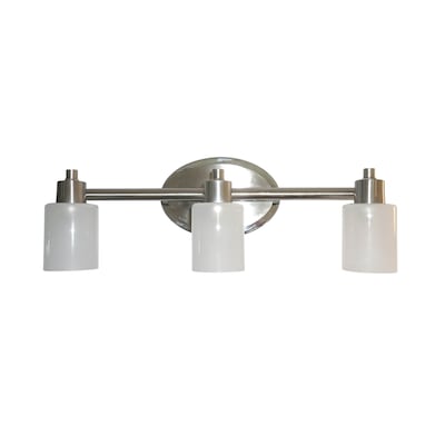 Style Selections 3 Light Style Selection Brushed Nickel And Chrome