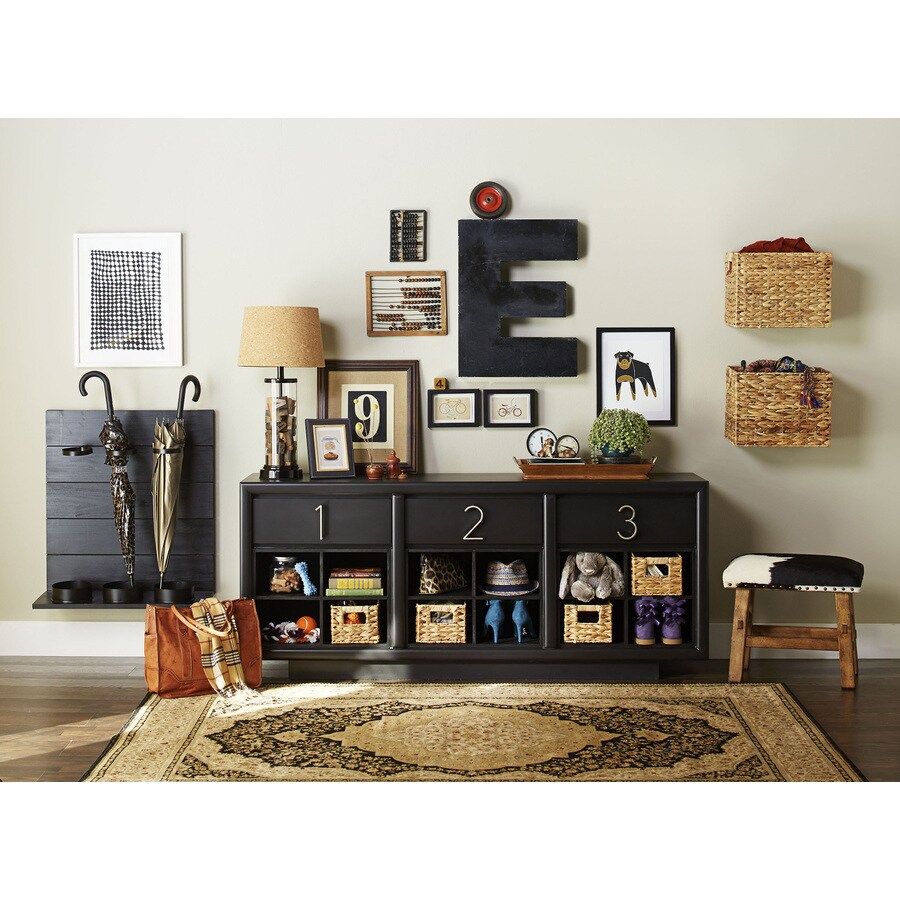 Style Selections 9in x 13in Cork Fabric Drum Lamp Shade at