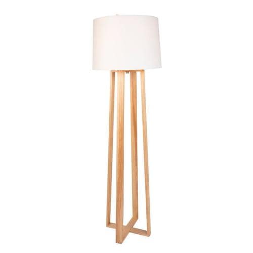 Scott Living 65-in Natural Wood Floor Lamp in the Floor Lamps ...