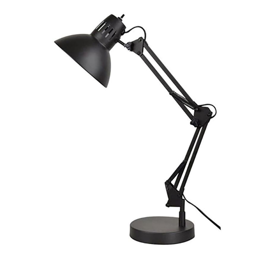 Allen Roth Embleton 26 In Adjustable Bronze Desk Lamp With Metal