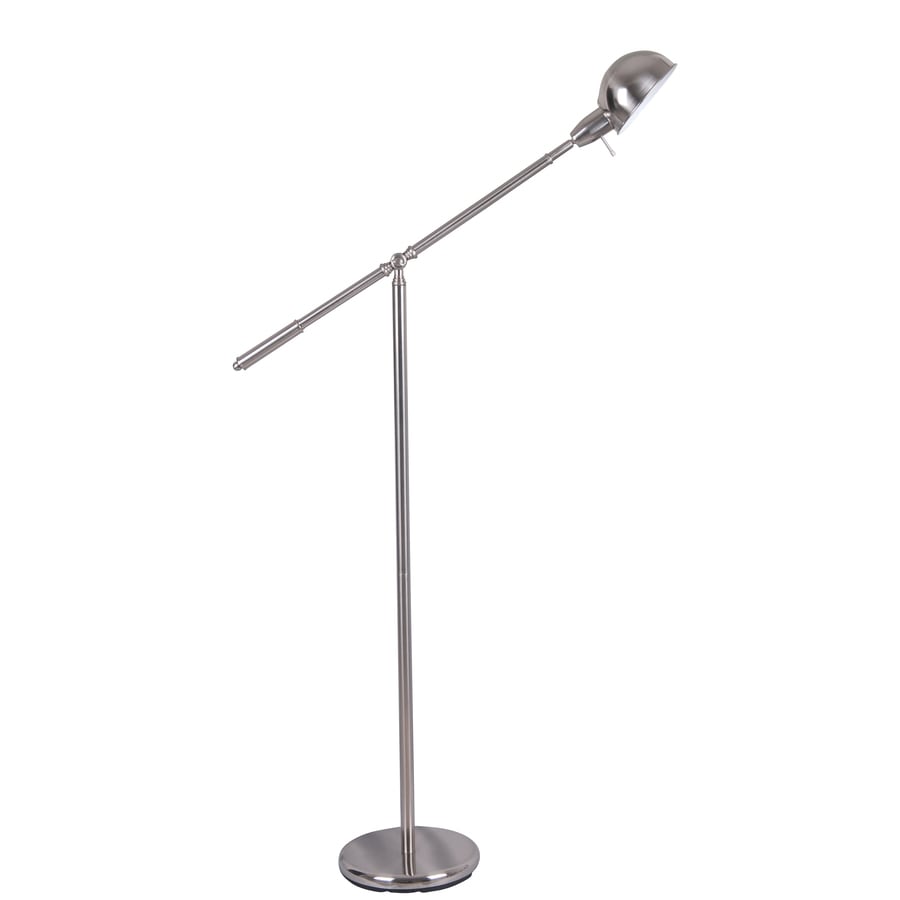 Shop Portfolio Embleton 56-in Brushed Nickel Floor Lamp with Metal ... Shop Portfolio Embleton 56-in Brushed Nickel Floor Lamp with Metal ...