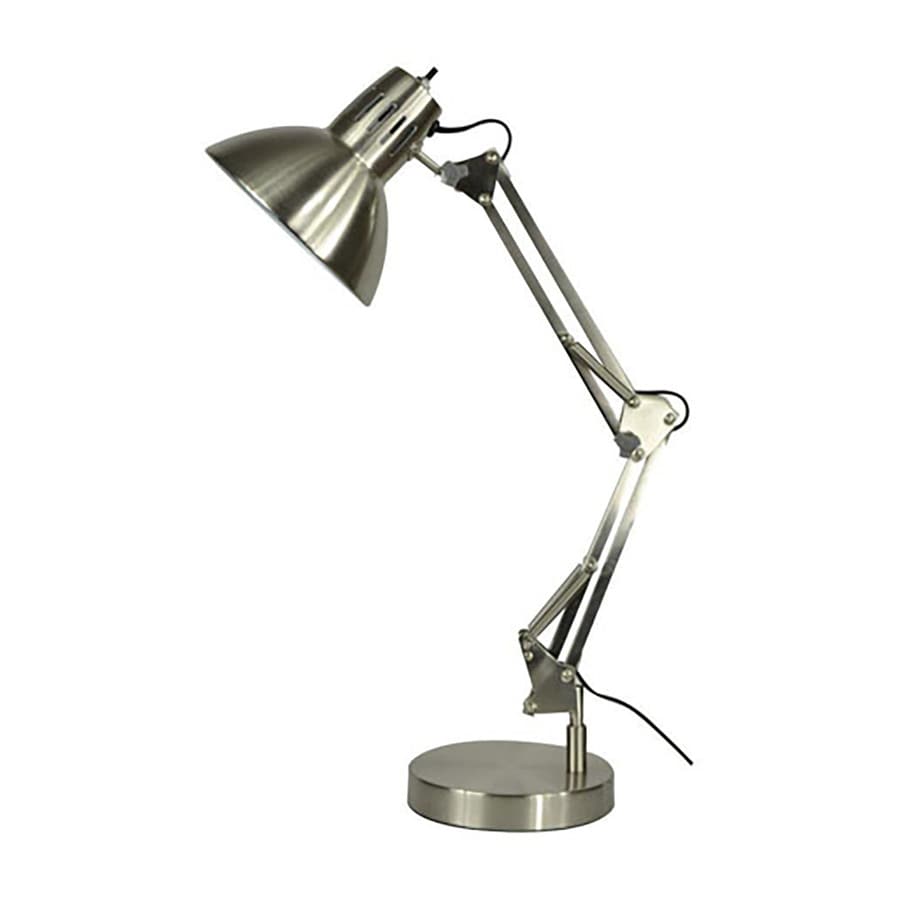Swing-Arm Desk Lamp Adjustable Light Computer Studio Swivel Shade Brushed Nickel | eBay