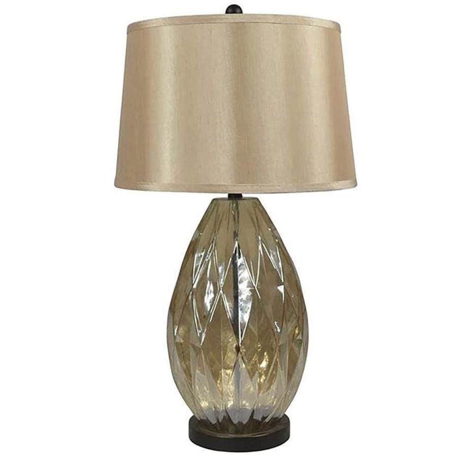 allen + roth Hartmere 30-in Bronze Electrical Outlet 3-Way Table Lamp ...