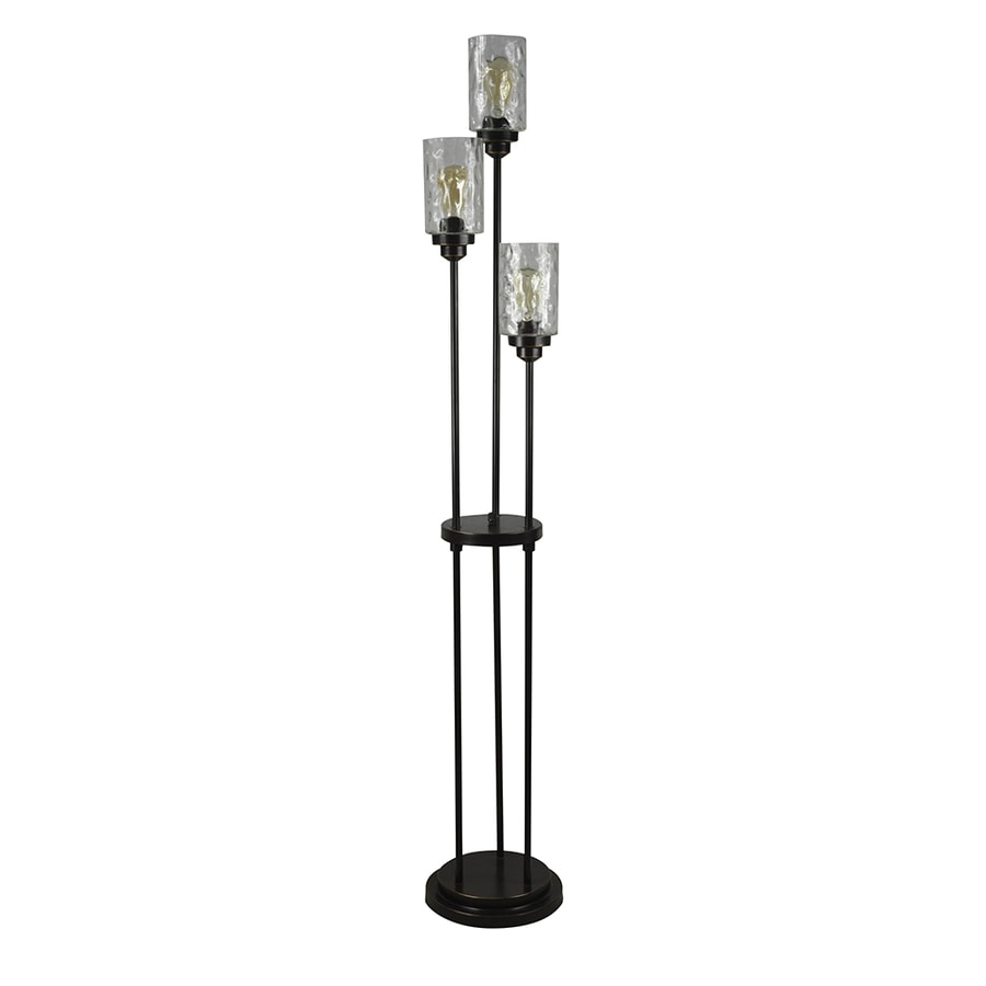 Allen Roth Latchbury 66 55 In Bronze Multi Head Floor Lamp At