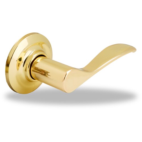 Yale Security YH Norwood Polished Brass Reversible Passage Door Handle in the Door Handles