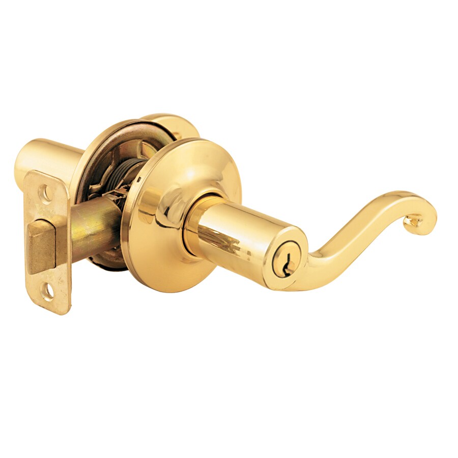 Yale Security New Traditions Savannah Polished Brass Reversible Keyed