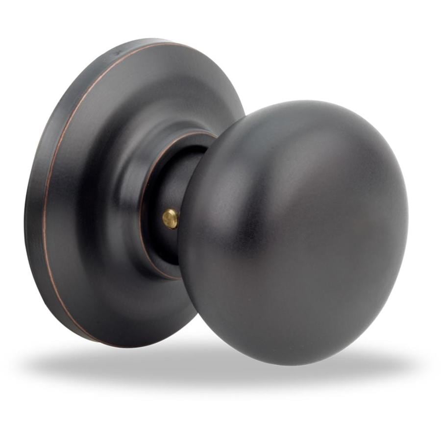 Yh Cambridge Oil Rubbed Bronze Permanent Passage Door Knob Single Pack