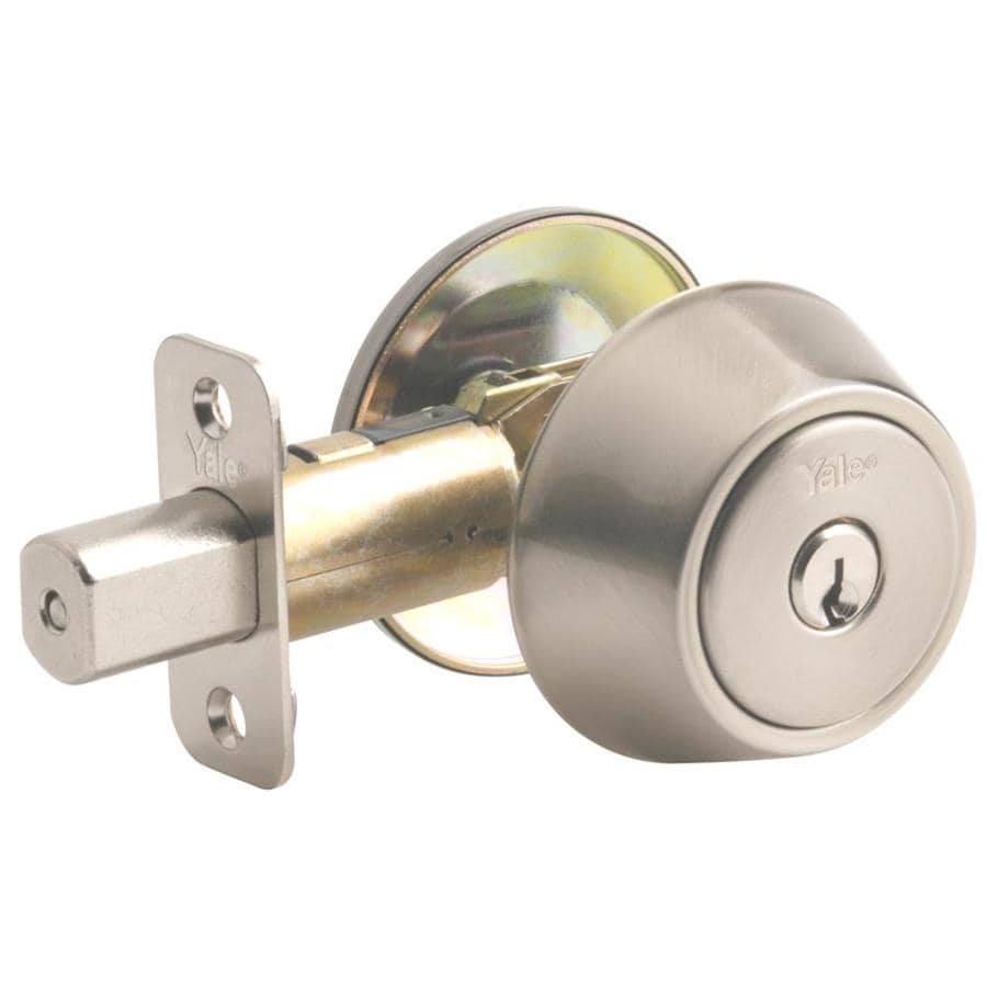 Yale Security YH Satin Nickel Single-Cylinder Deadbolt at Lowes.com