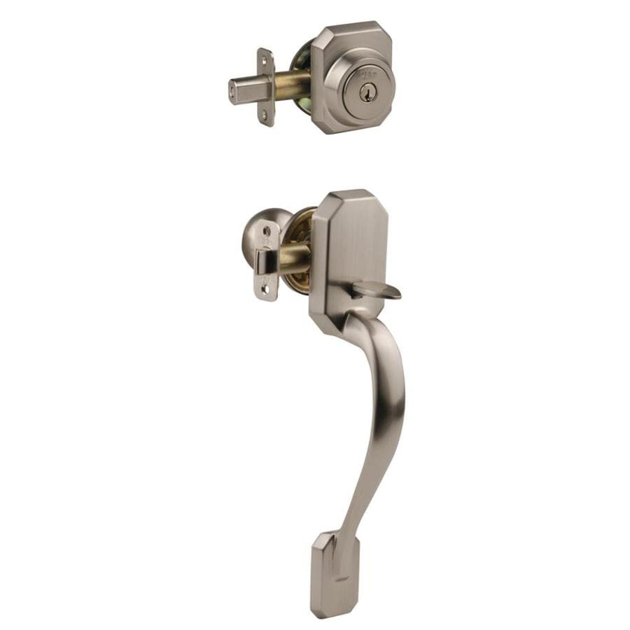 Shop Yale Security Teton Adjustable Satin Nickel Entry ...